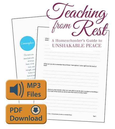 Teaching From Rest Printable Journal