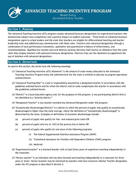 Teaching Incentive Program