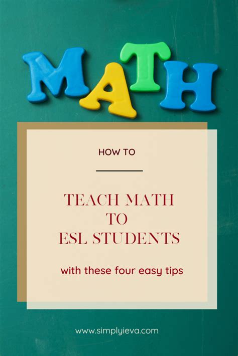 Teaching Math To Esl Students