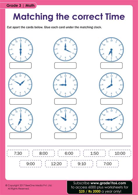 Teaching Time In Grade 3