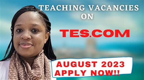 teaching vacancies tes