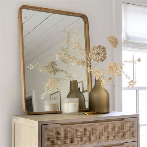 Teagan Natural Wood Rectangular Mirror