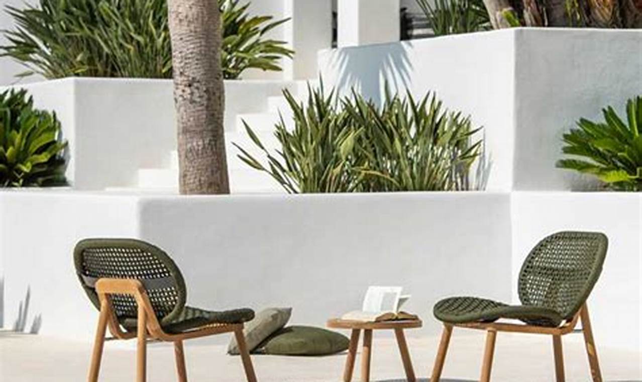 teak and rope outdoor furniture