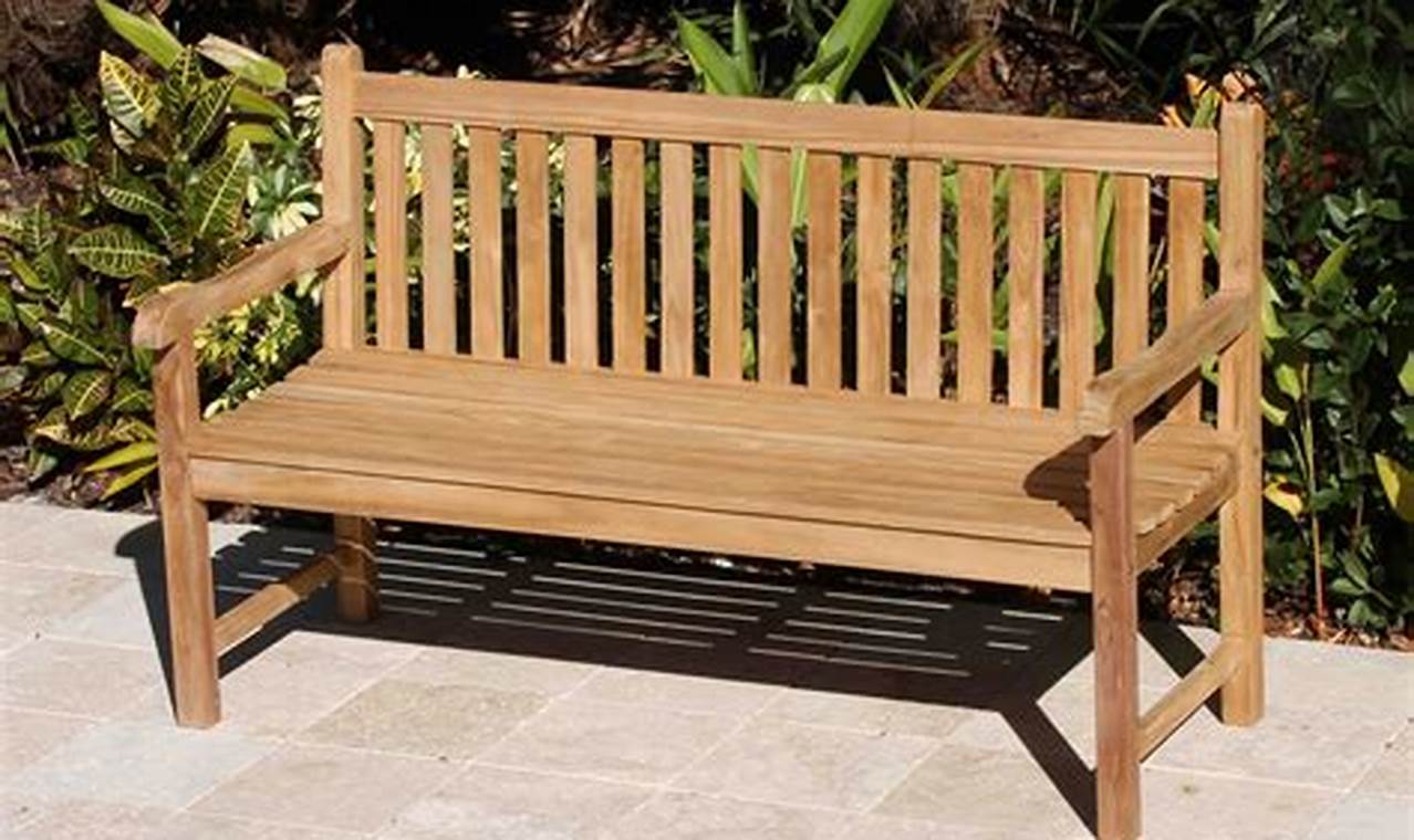teak bench outdoor furniture