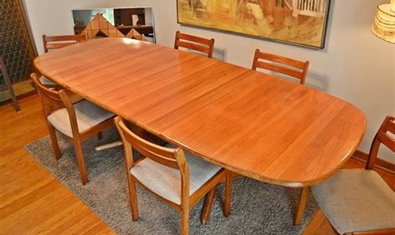 teak furniture dining room table