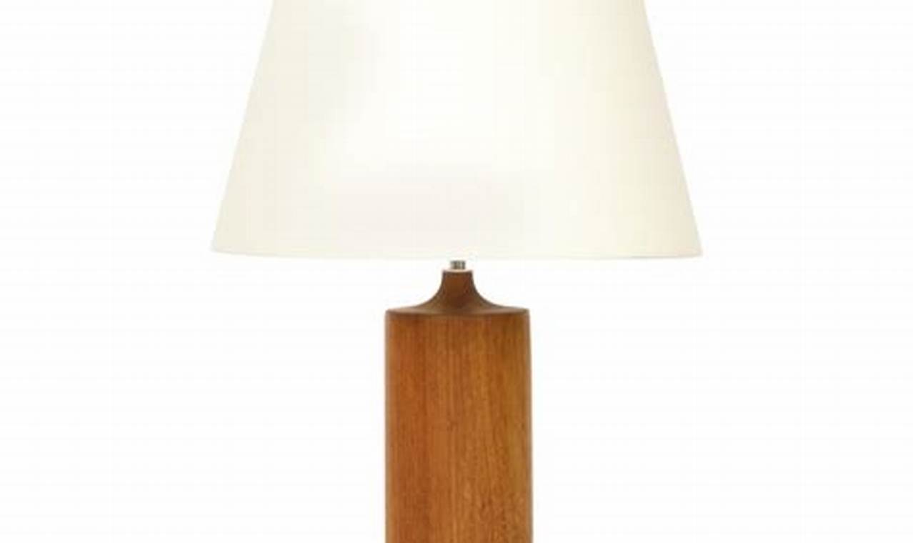 teak furniture table lamp