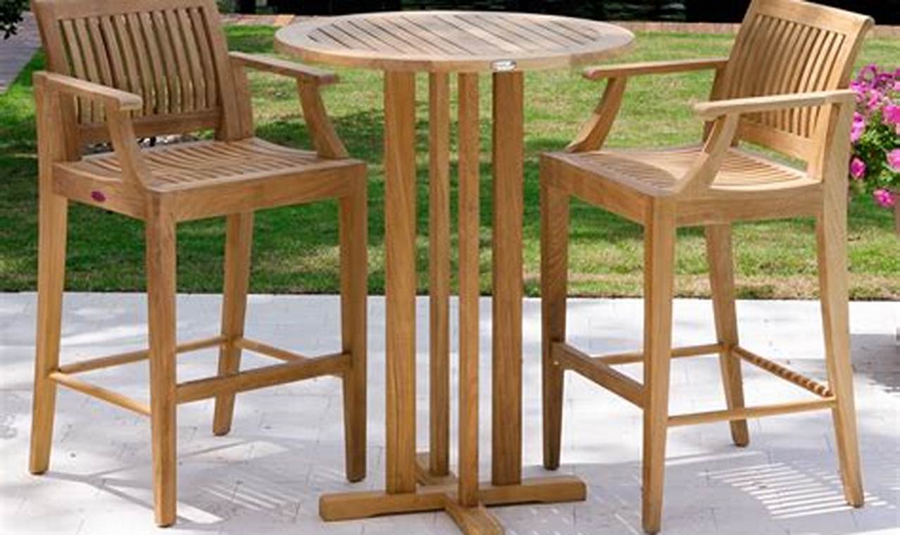 teak outdoor bar furniture