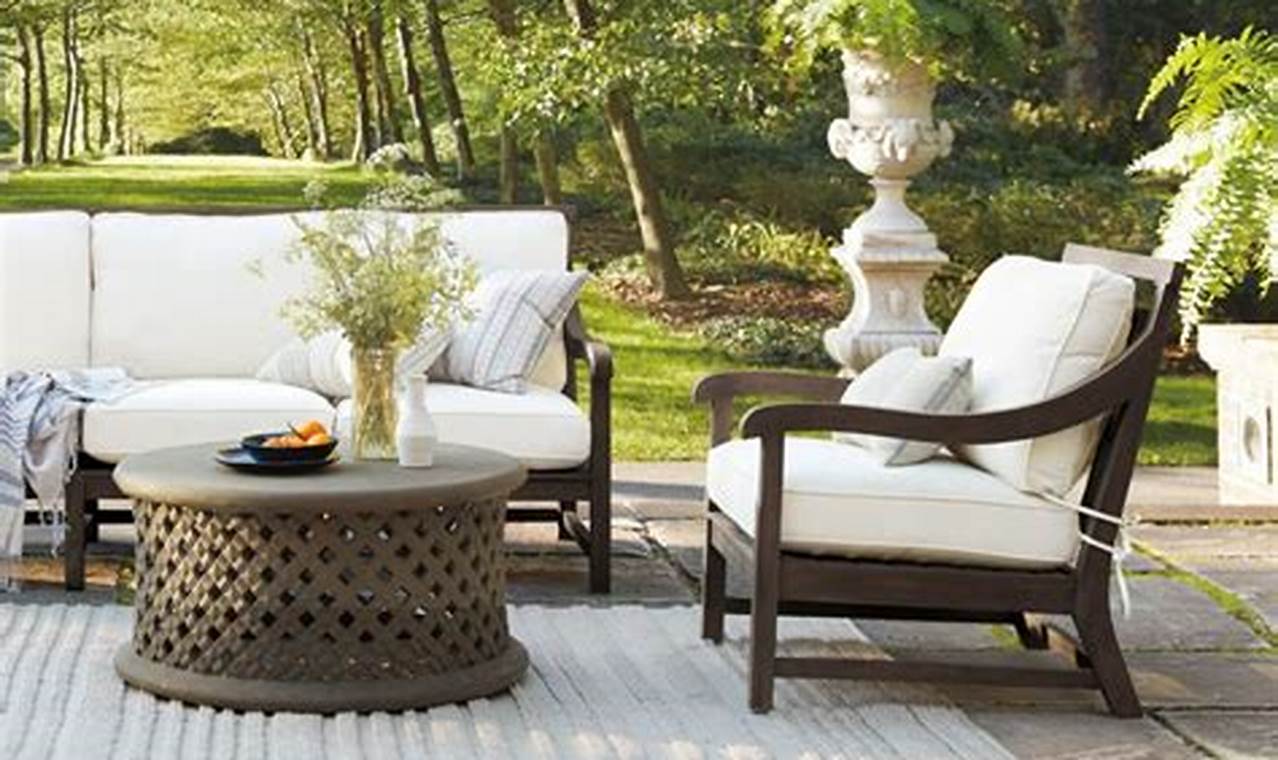 teak outdoor furniture arhaus