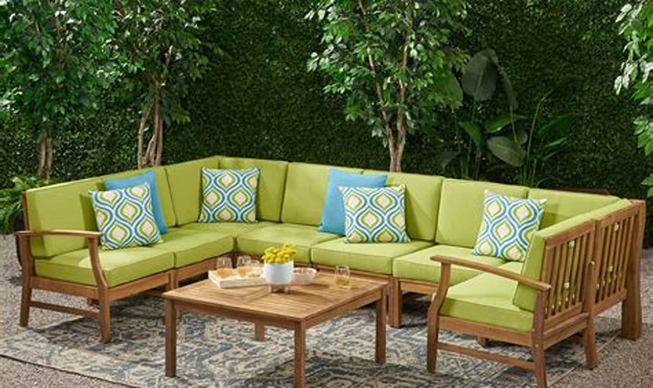 teak outdoor sectional furniture