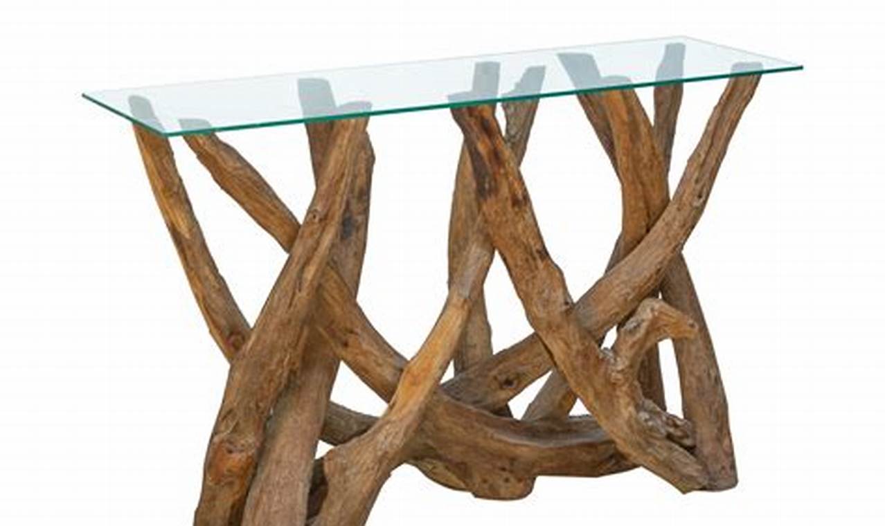 teak root console table furniture manufacturer