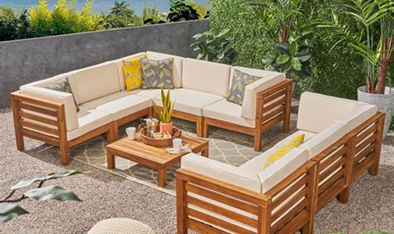 teak sectional patio furniture