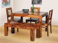 Teak Dining Set 4 Seater 5 Pc 60" Round Table And 4 Giva Armless