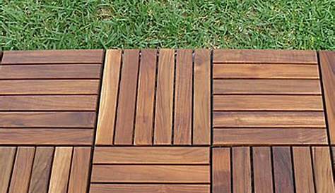 waterproof 450x450mm teak patio wood flooring tiles