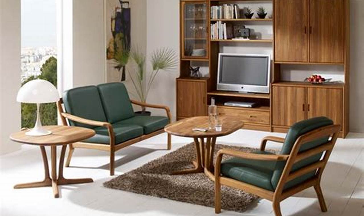 teak wood living room furniture