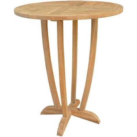 Teak Bar Table Round