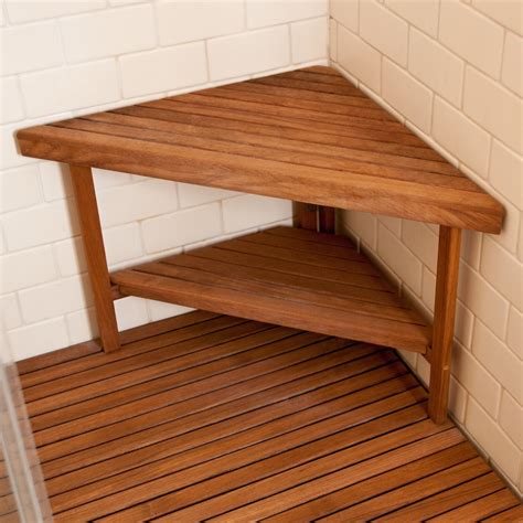 Transform Your Shower Space with a Stylish and Durable Teak Corner Shower Bench