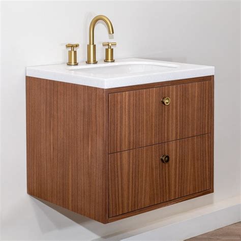 Teak Floating Bathroom Vanity