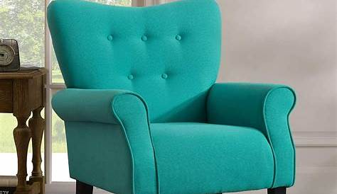 Teal Accent Chair With Arms Kepooman Modern For Bedroom Living Room Armchair