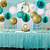 teal and gold birthday party ideas