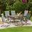 Noble House Lacina Teal 5Piece Metal Outdoor Dining Set305409 The