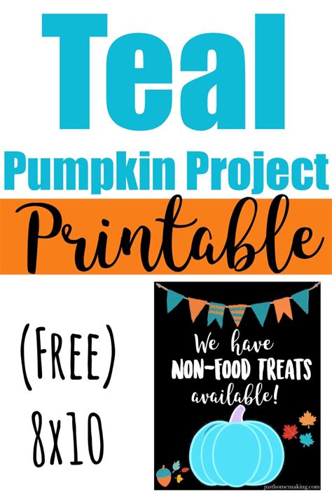Teal Pumpkin Project Free Printable
