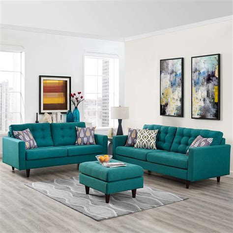 New Teal Sofa Living Room Decor For Small Space