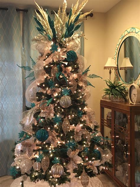 teal christmas tree