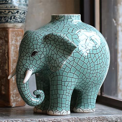 Teal Elephant Decor