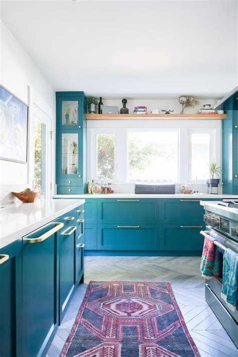 Color Ideas for the Kitchen Dark Teal Apartment Therapy