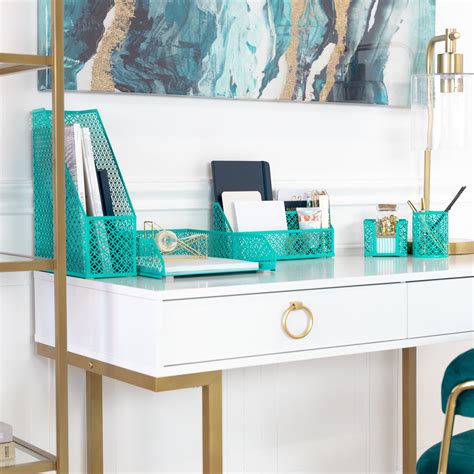 Teal Office Accessories