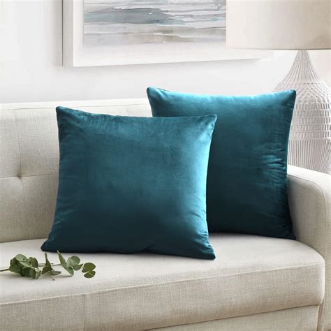Teal Sofa Cushion Set