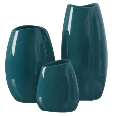 Teal Vases Decor
