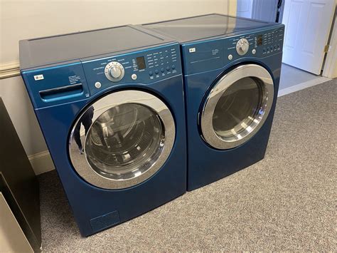 teal washer and dryer set