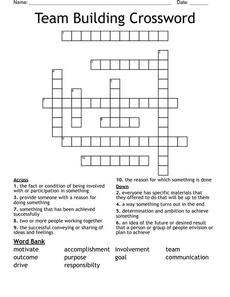 Team collaborating on a crossword puzzle
