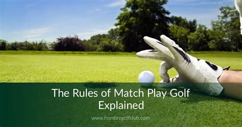 team match play golf rules