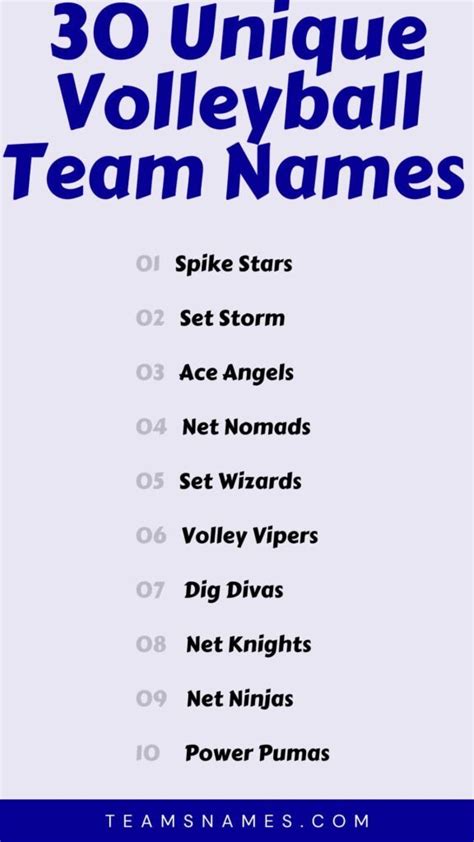 Volleyball Team Names (Best Creative, Unique, Funny & Powerful)