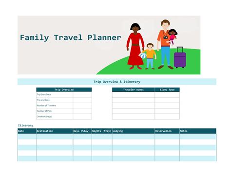 Team Travel Planner Template