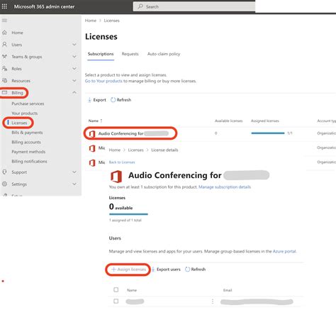 Teams Assign Audio Conferencing License Powershell