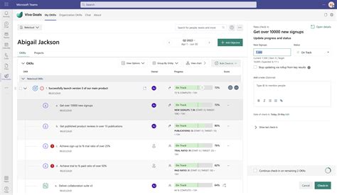 Teams Check In Document