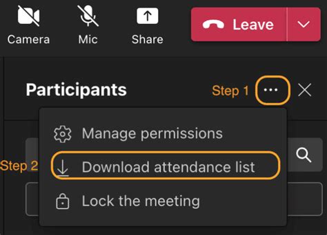 teams meeting download attendance