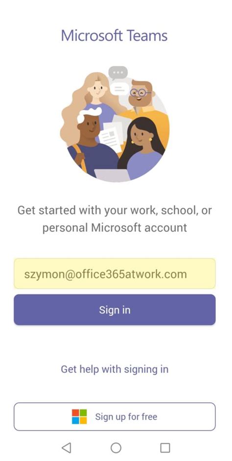 teams microsoft 365 sign in problems