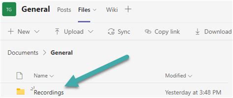 Teams Recordings Storage Location