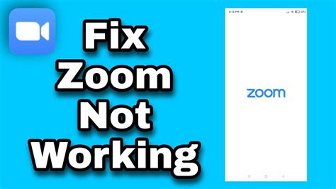 Teams Zoom Not Working