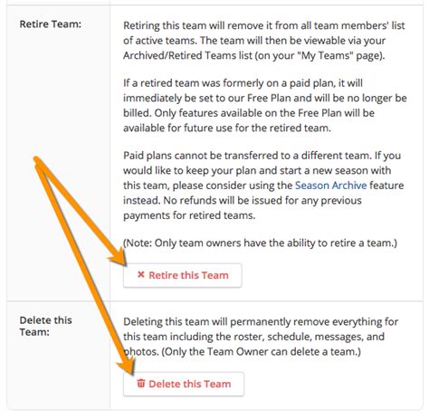 Teamsnap Delete Team