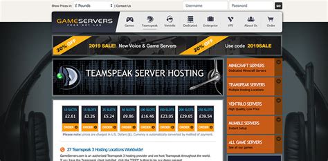 teamspeak server hosting cost