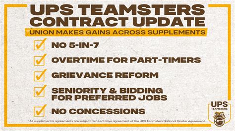 teamsters union ups contract