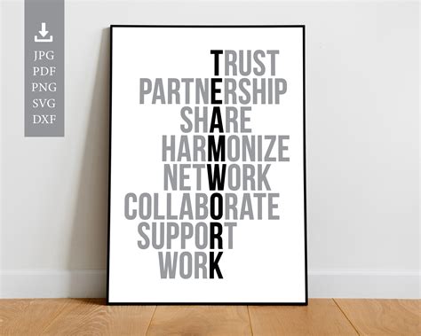 Teamwork Poster From The Office