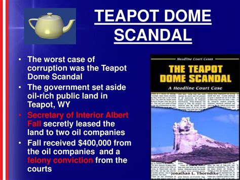 Teapot Scandal Effects