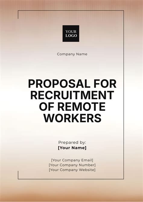 Tech Career Template For Remote Workers