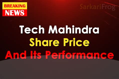 tech mahindra share price today live today
